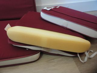 JUEGO 3 COJINES BURDEOS