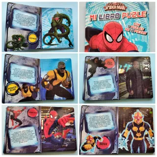 Libro Puzle Spiderman Ultimate 5 Puzzles