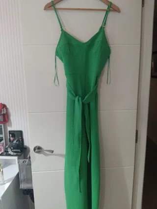 Mono verde esmeralda Mango Talla M