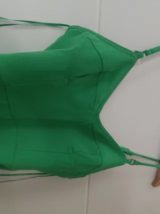 Mono verde esmeralda Mango Talla M