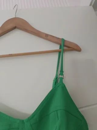 Mono verde esmeralda Mango Talla M