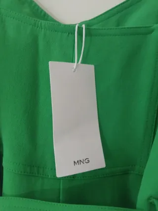 Mono verde esmeralda Mango Talla M