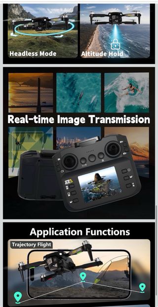 Dron Toladrone TD12 LCD Negro