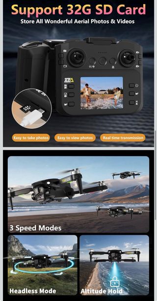 Dron Toladrone TD12 LCD Negro