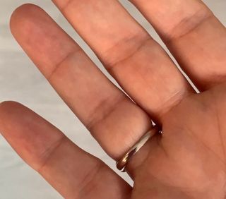 Anillo Oro Blanco 18k Zafiro y Diamantes