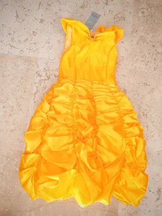 Vestido de princesa Bella de Disney. Cosplay