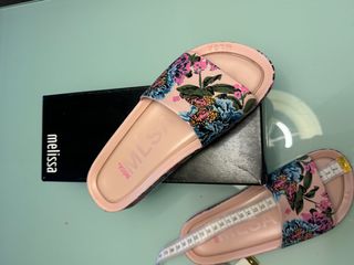 Ciabatte Melissa Floreali Rosa/Blu Tg.37