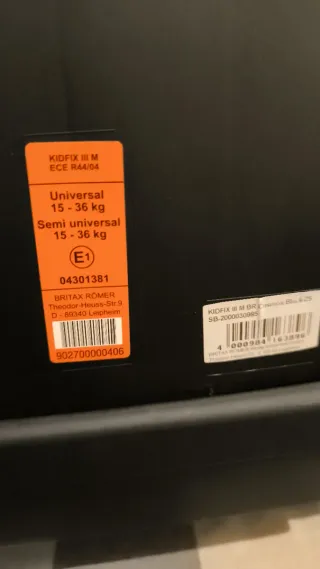 Silla coche Britax Römer KIDFIX III M Grupo 2/3