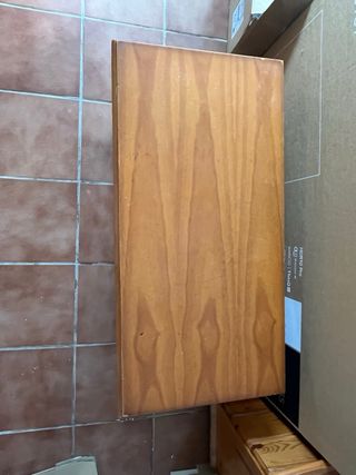 Mesa de centro madera maciza estilo rústico