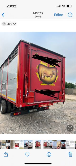 Caja Ganadera Camión de 6,40 de larga solo la caja