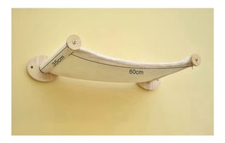 Hamaca para gatos de pared beige