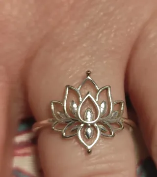 Anillo Plata Flor de Loto
