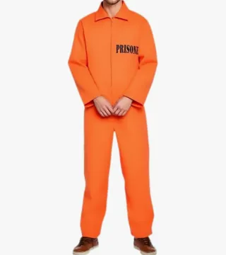 Traje Preso Naranja Talla XS Sin Estrenar