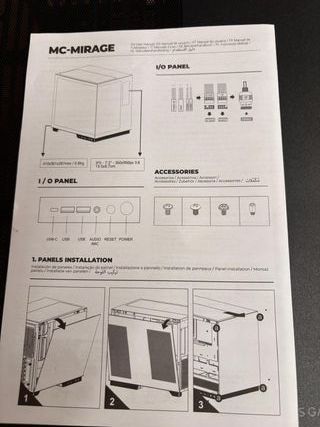 Caja Gaming ATX Mars Gaming MC-Mirage Cristal Negr