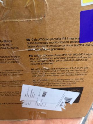 Caja Gaming ATX Mars Gaming MC-Mirage Cristal Negr