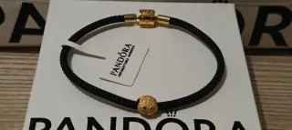 Conjunto Pandora Pulsera y Charm Dorado