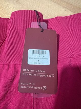 Leggings Born Living Yoga Rosa Talla S