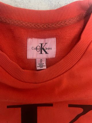 Sudadera Calvin Klein CK Jeans Roja | Vintage 90s