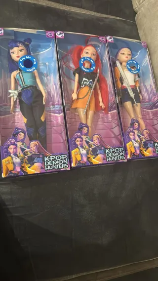 Set 3 Bambole K-Pop Demon Hunters Suonano illumina