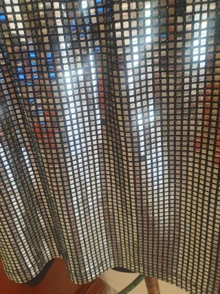 Liu Jo gonna mini nera e argento tg 16 anni