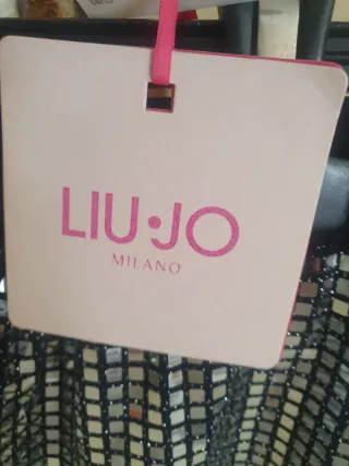 Liu Jo gonna mini nera e argento tg 16 anni