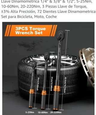 Llaves Dinamométricas TAGVMIT (Set 3)