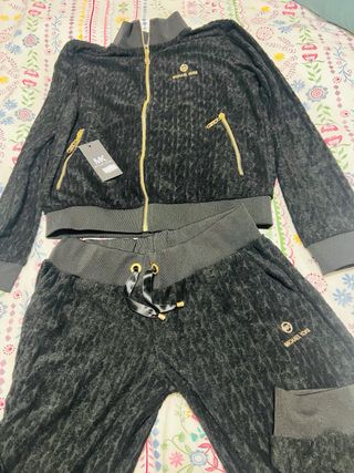 Conjunto Michael Kors Negro y Dorado Nuevo