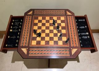 Mesa de ajedrez de lujo vintage
