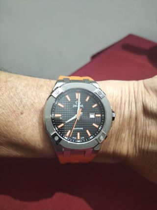 Reloj Jaguar Negro Naranja