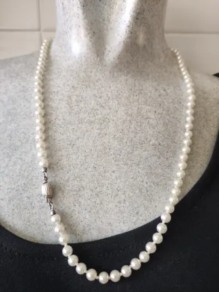 Collar de gemas naturales y perlas Mayorca