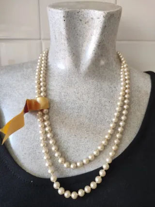 Collar de gemas naturales y perlas Mayorca