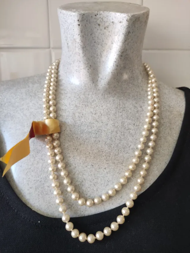 Collar de gemas naturales y perlas Mayorca