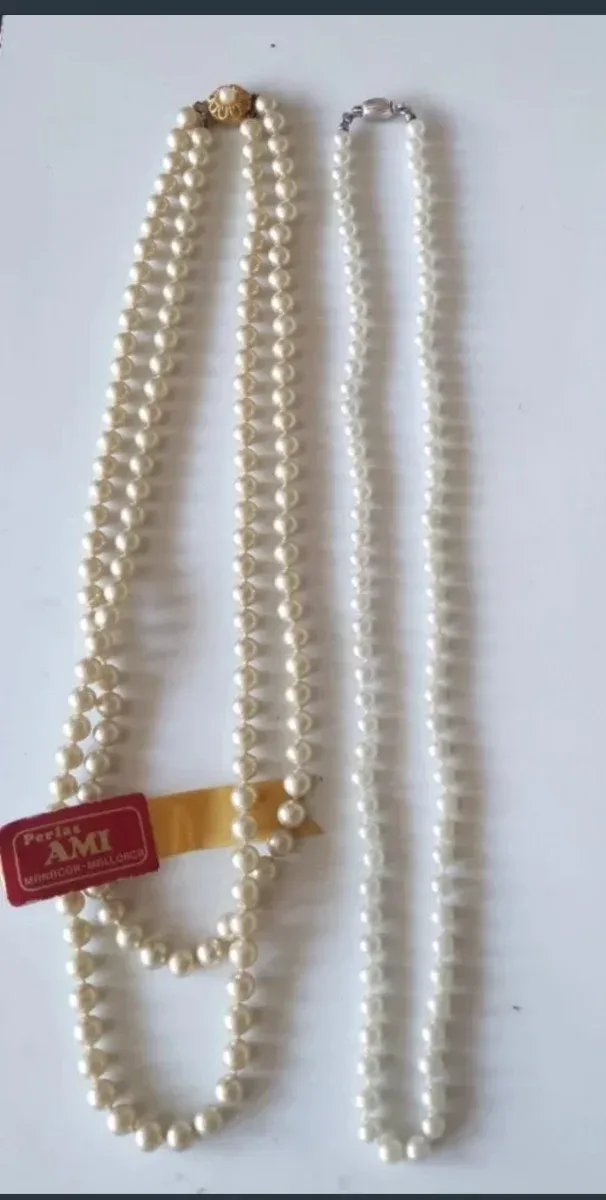 Collar de gemas naturales y perlas Mayorca