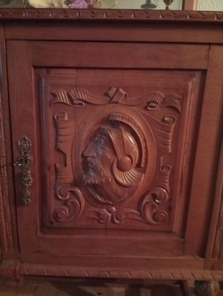 Mueble Comedor Renacimiento Español Madera Maciza
