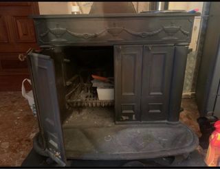 Estufa Hergom Franklin82 Metal Gris hierro fundido