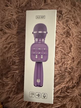 Micrófono Karaoke Portátil Morado