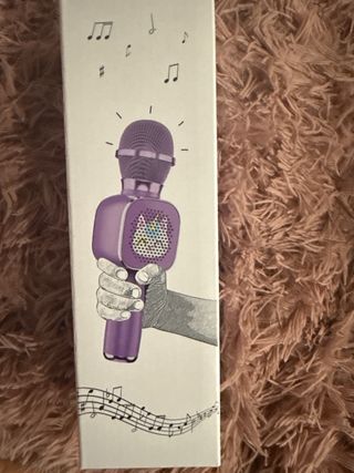 Micrófono Karaoke Portátil Morado