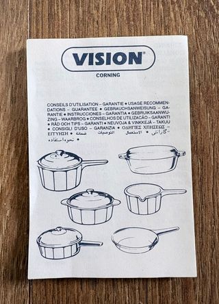 Set Ollas Pyroflam Corning Vidrio Cerámica