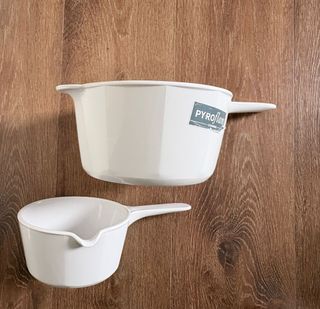 Set Ollas Pyroflam Corning Vidrio Cerámica