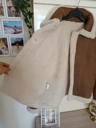 Montone ecologico marrone e panna