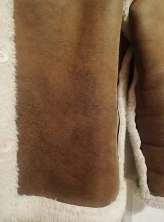 Montone ecologico marrone e panna