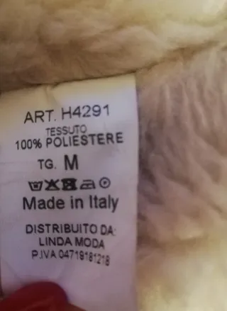 Montone ecologico marrone e panna