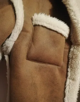 Montone ecologico marrone e panna