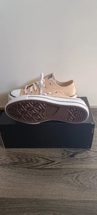 Converse Beige Plataforma