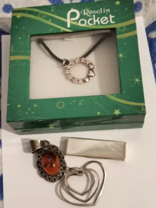 Lote 4 Collares Plata Ley 925""