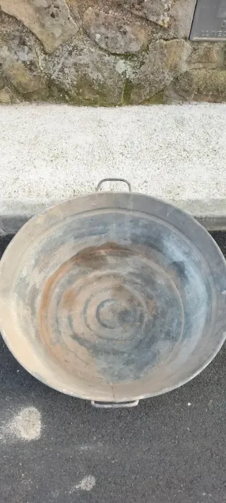 Bañera antigua de zinc