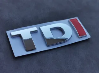 Logo Emblema Vw TDI de Maletero Cromado