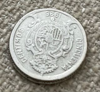 Moneda 50 Céntimos Alfonso XIII Rey de España