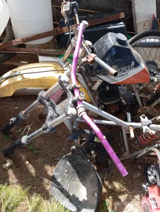 Manillar moto cross morado