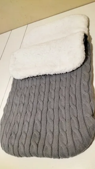 Arrullo bebé punto gris borreguito 0-3m